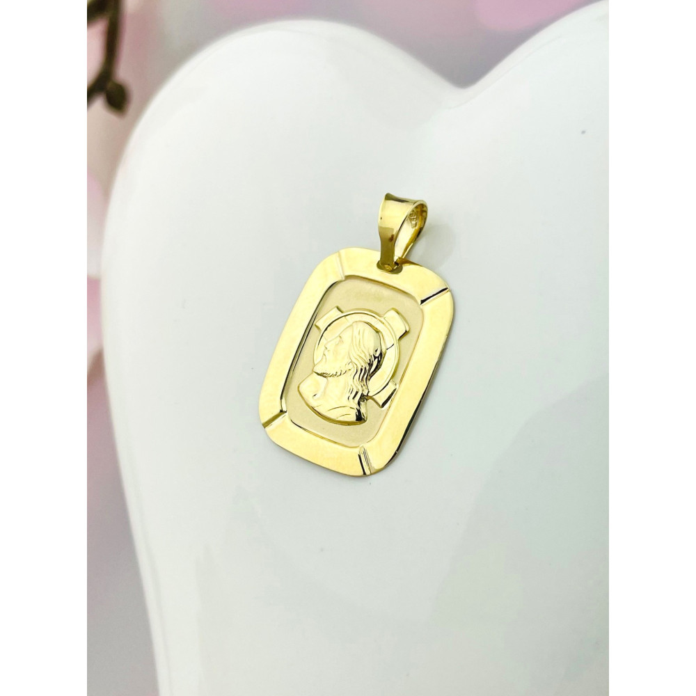 Anhänger mit Jesus Goldanhänger Erstkommunion 585er 14KT