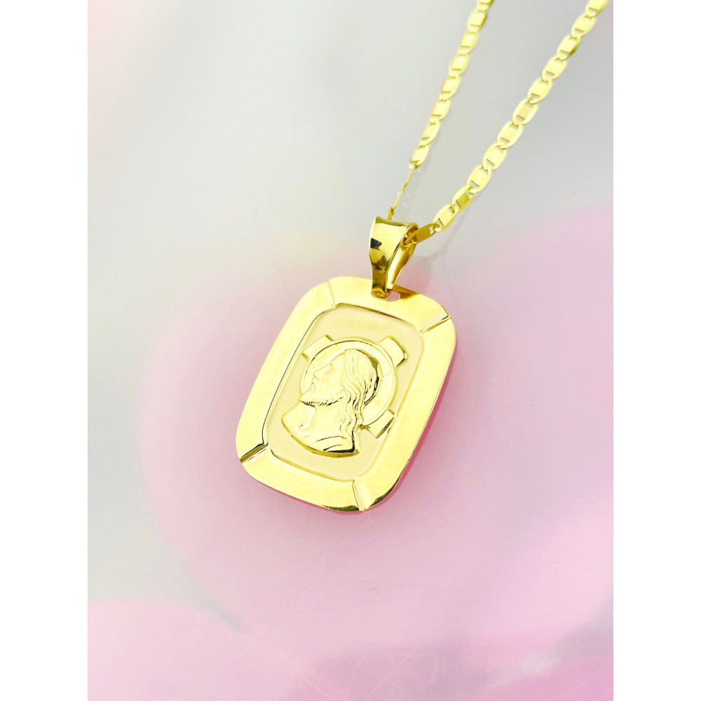 Anhänger mit Jesus Goldanhänger Erstkommunion 585er 14KT