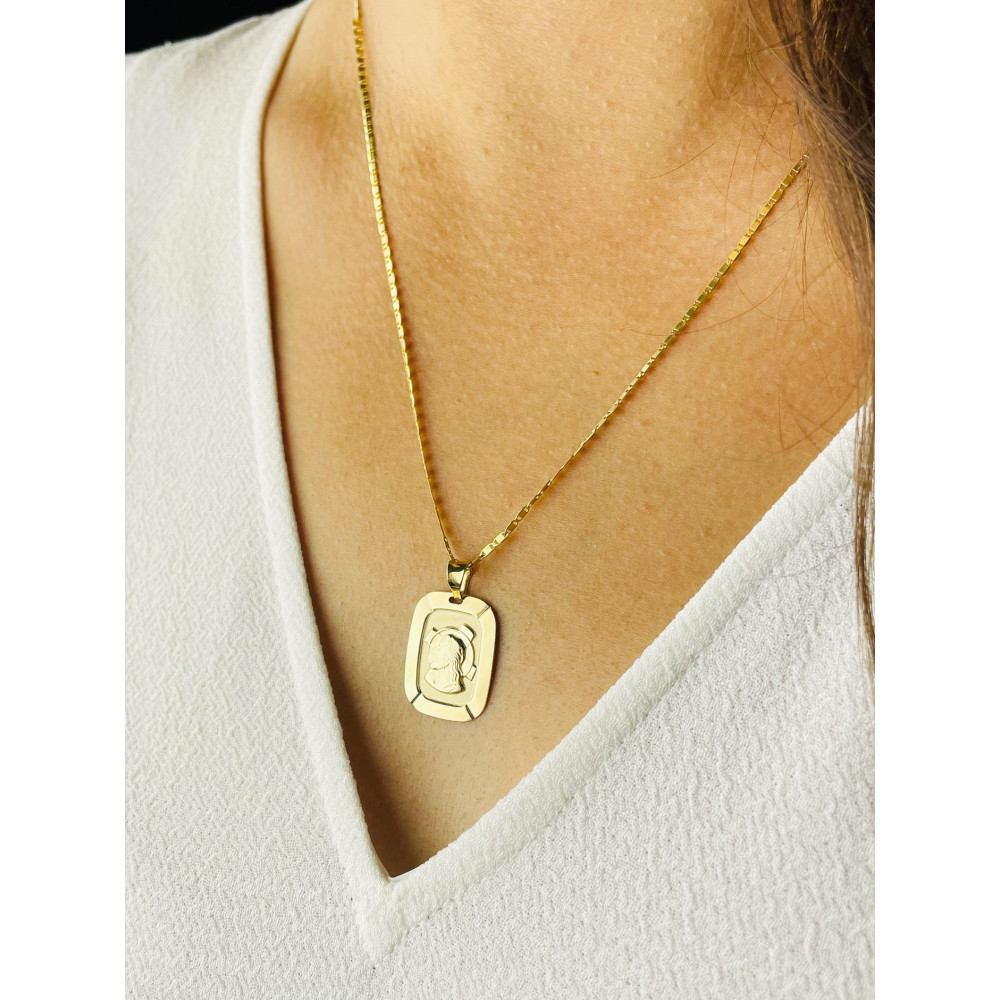 Anhänger mit Jesus Goldanhänger Erstkommunion 585er 14KT