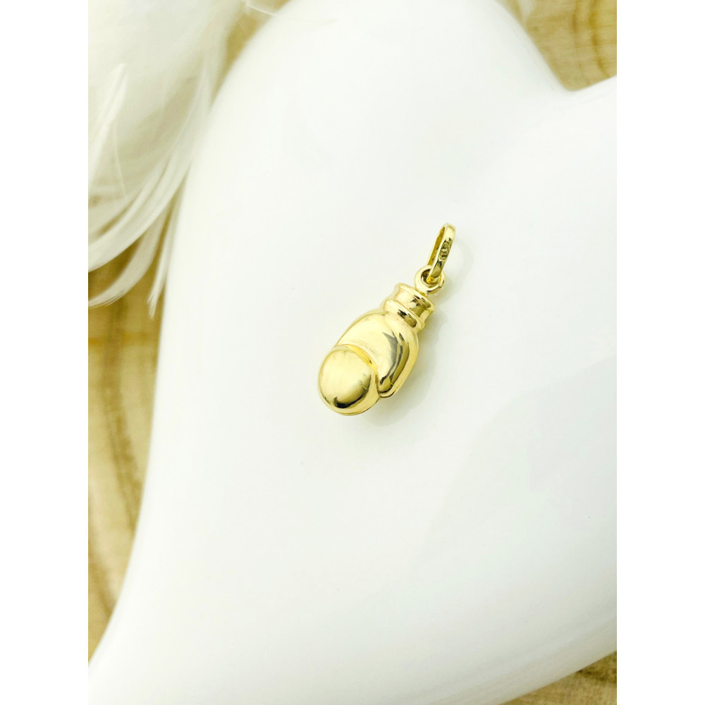 Anhänger Boxhandschuh Kettenanhänger Gelbgold Goldanhänger 585er 14KT