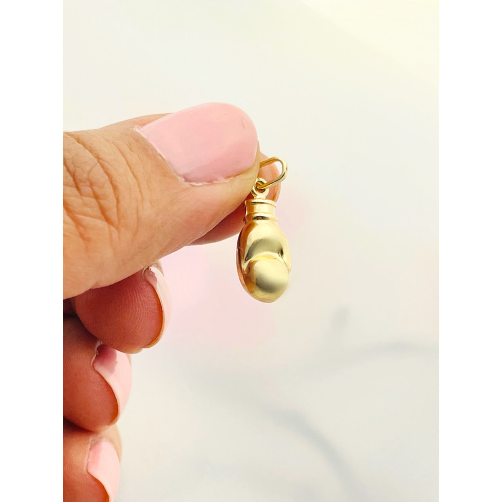 Anhänger Boxhandschuh Kettenanhänger Gelbgold Goldanhänger 585er 14KT