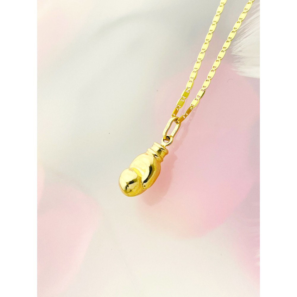 Anhänger Boxhandschuh Kettenanhänger Gelbgold Goldanhänger 585er 14KT