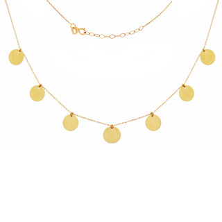 Złoty naszyjnik celebrytka