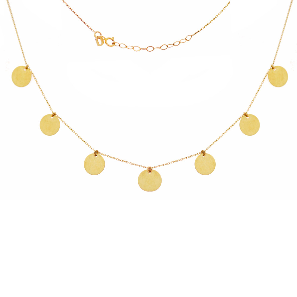 Złoty naszyjnik celebrytka