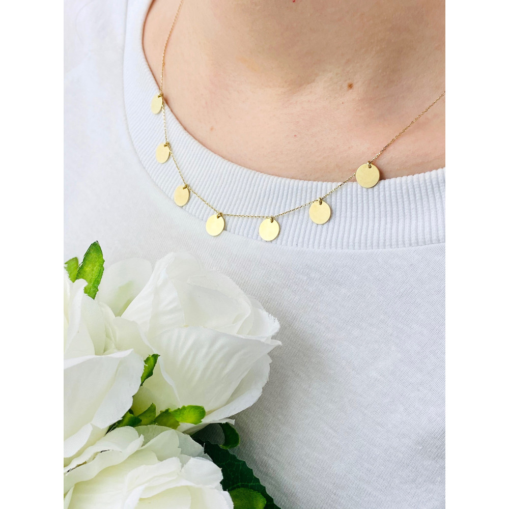 Złoty naszyjnik celebrytka