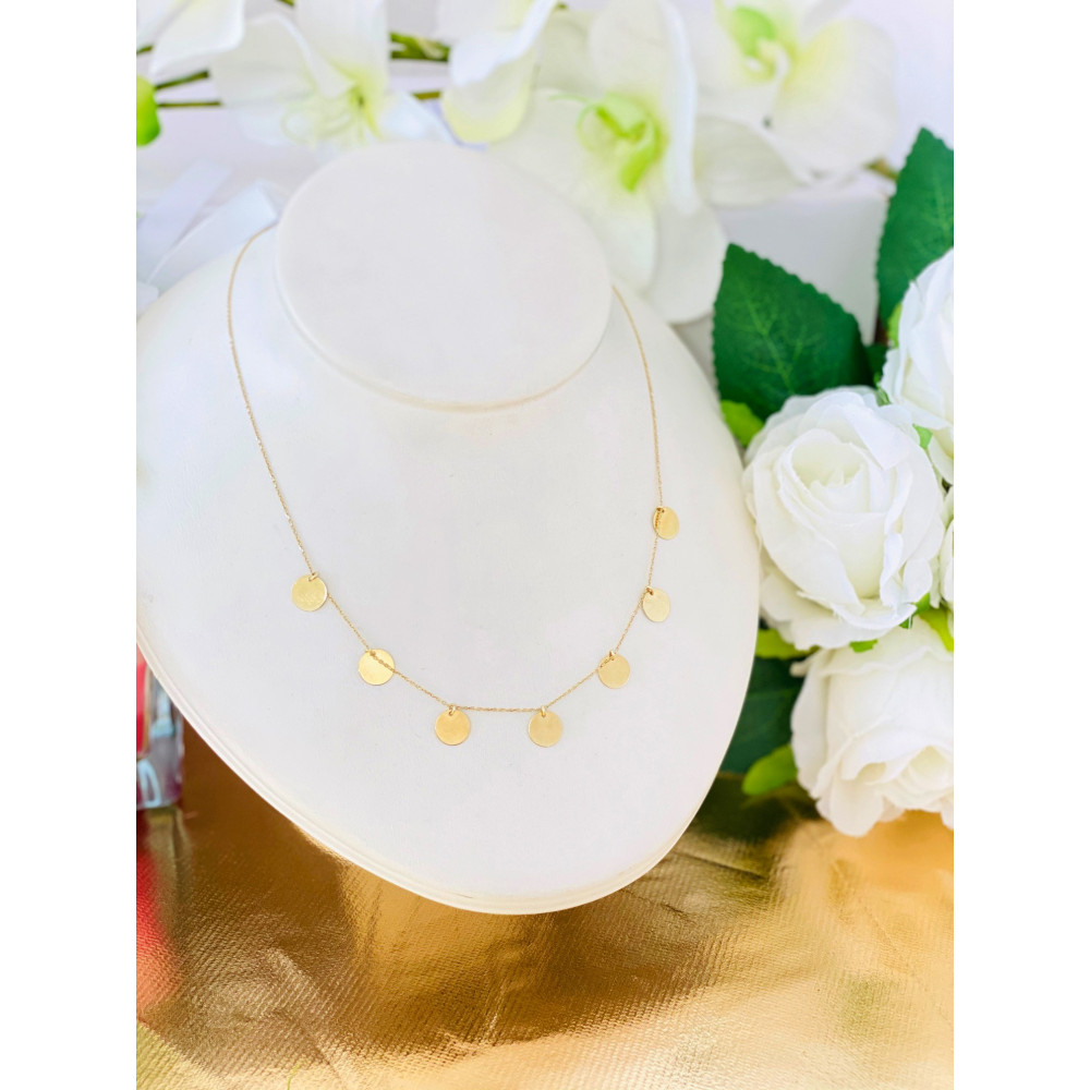 Złoty naszyjnik celebrytka