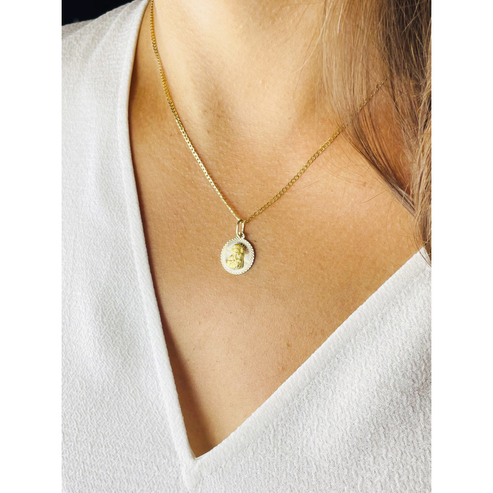 Anhänger Madonna Maria Goldanhänger Erstkommunion 585er 14KT