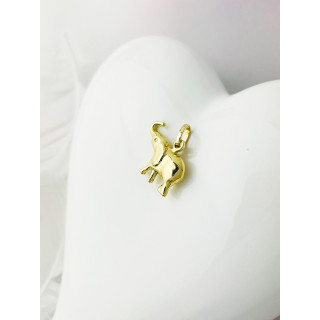 Elefant Anhänger Kettenanhänger Gelbgold Goldanhänger 585er 14KT