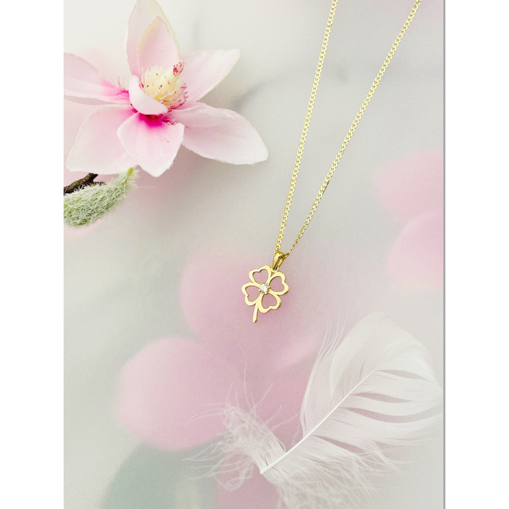 copy of Złoty wisiorek zawieszka rozeta ażurowa