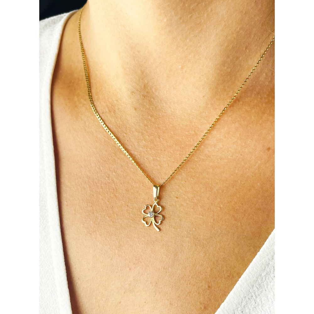 copy of Złoty wisiorek zawieszka rozeta ażurowa