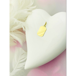 copy of Złota zawieszka wisiorek blaszka pod grawer