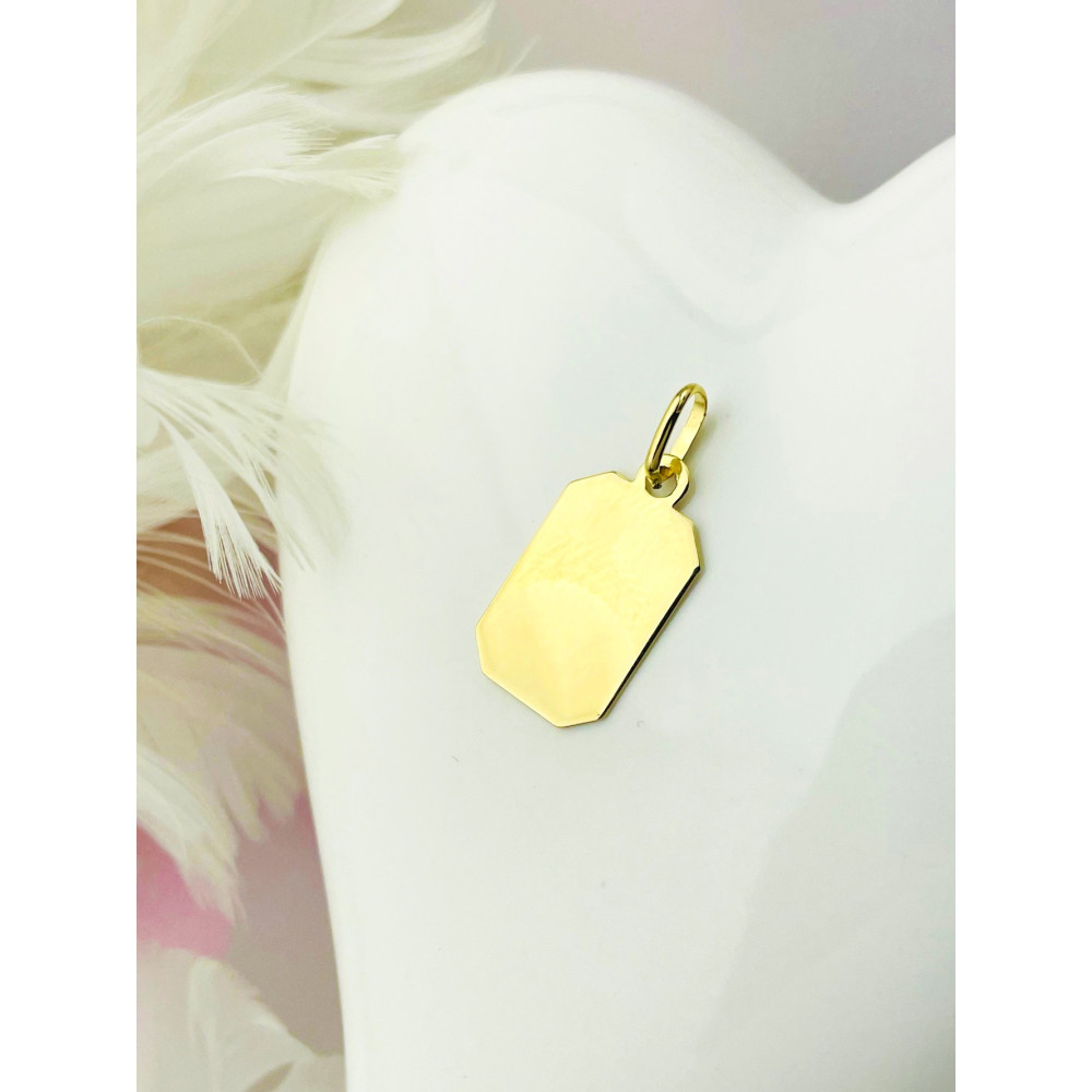 copy of Złota zawieszka wisiorek blaszka pod grawer