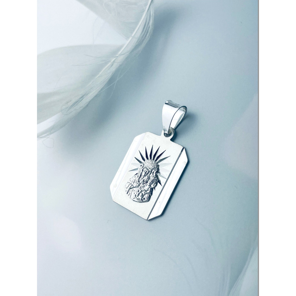 Srebrny Medalik Matka Boska Częstochowska