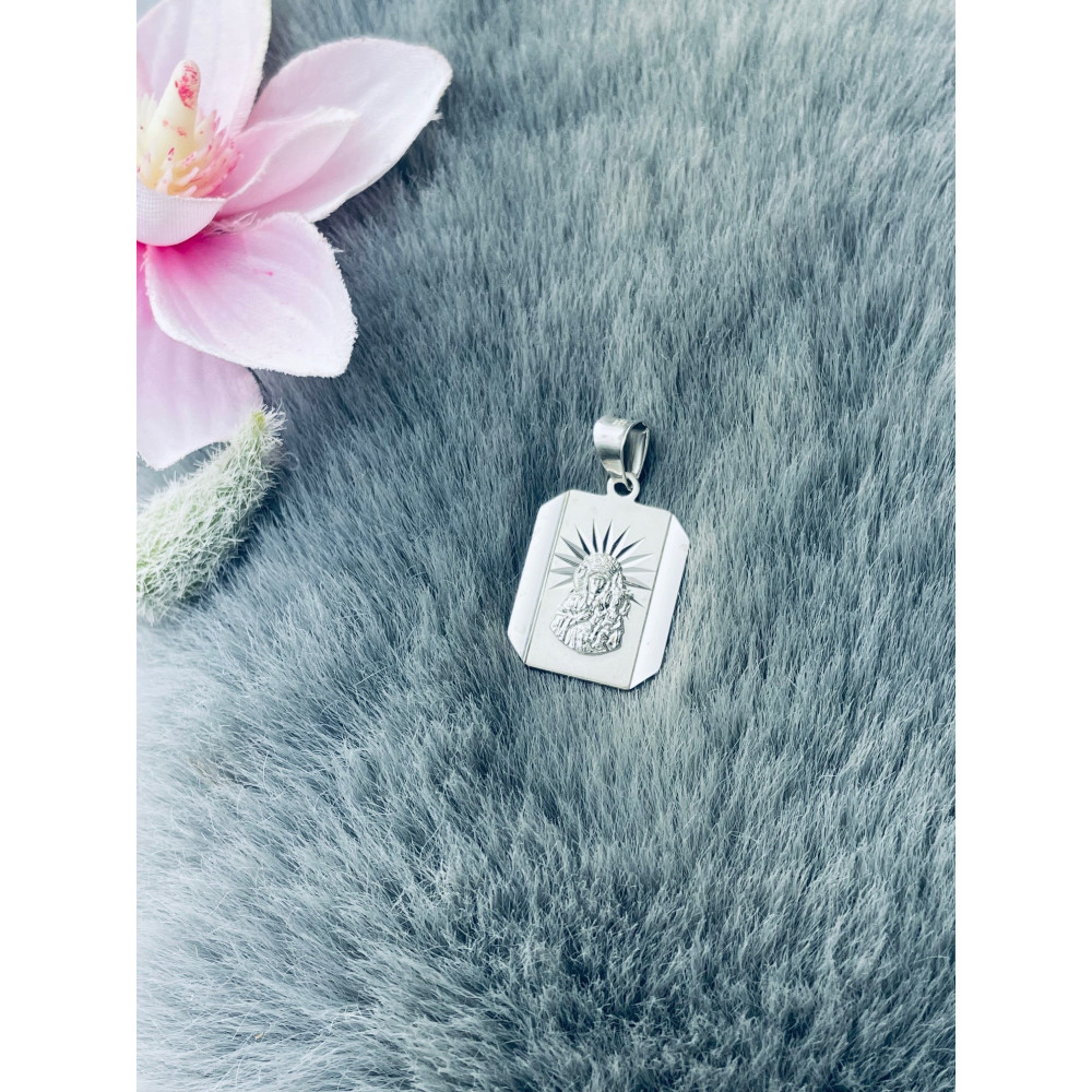 Srebrny Medalik Matka Boska Częstochowska