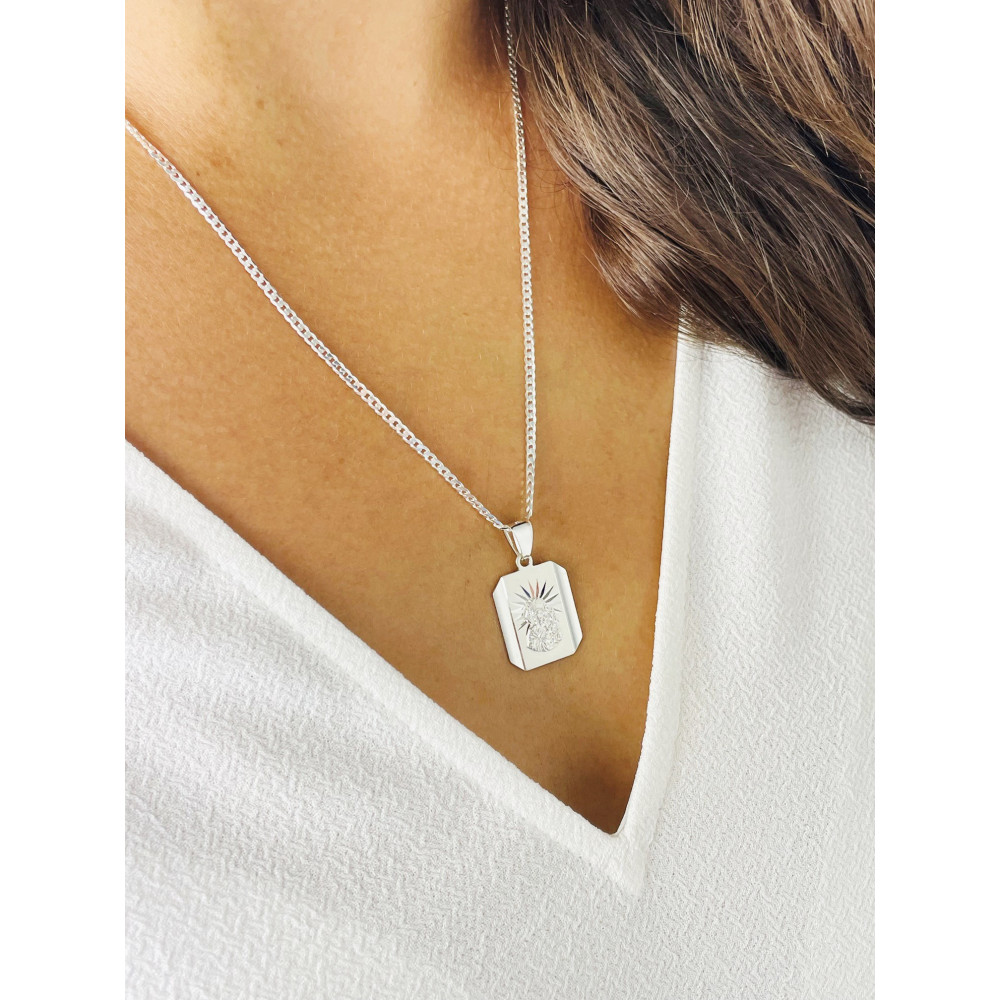 Srebrny Medalik Matka Boska Częstochowska