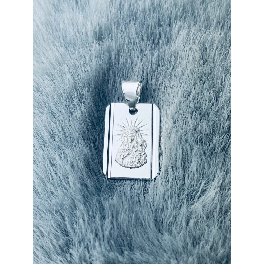 Silber Anhänger Madonna Maria mit Jesuskind Erstkommunion 925er