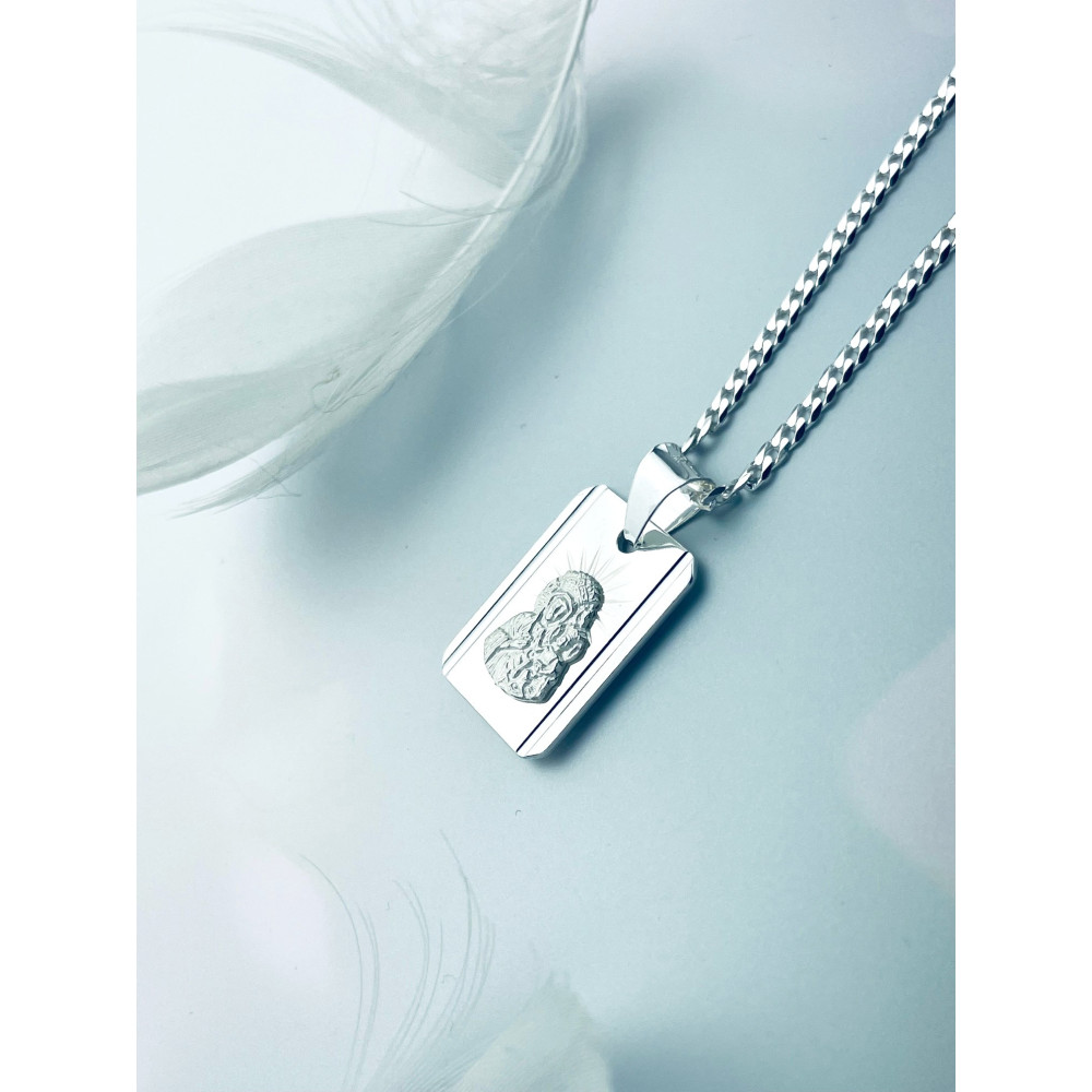 Silber Anhänger Madonna Maria mit Jesuskind Erstkommunion 925er