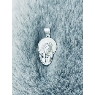 Silber Anhänger Madonna Maria Erstkommunion 925er