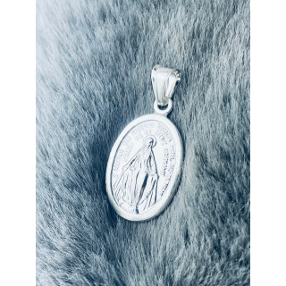 Silber Anhänger Madonna Maria Erstkommunion 925er