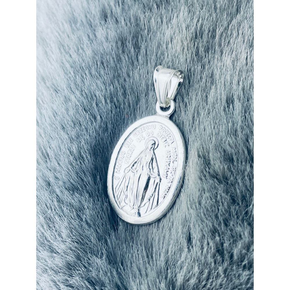 Silber Anhänger Madonna Maria Erstkommunion 925er