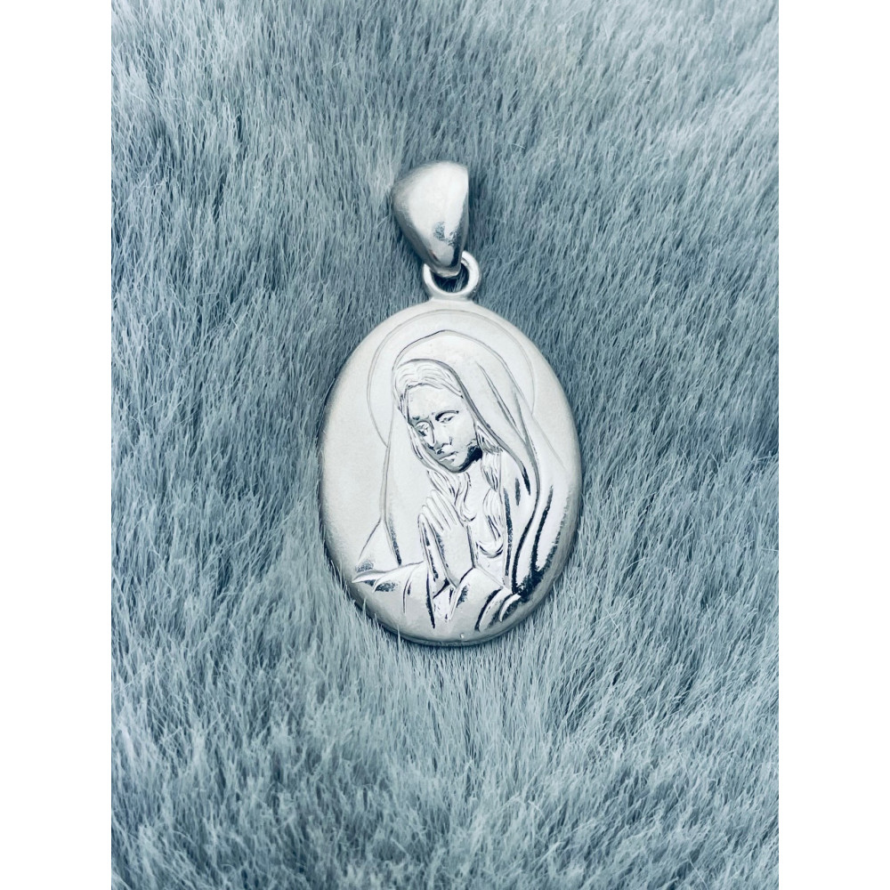 Silber Anhänger Madonna Maria Erstkommunion 925er