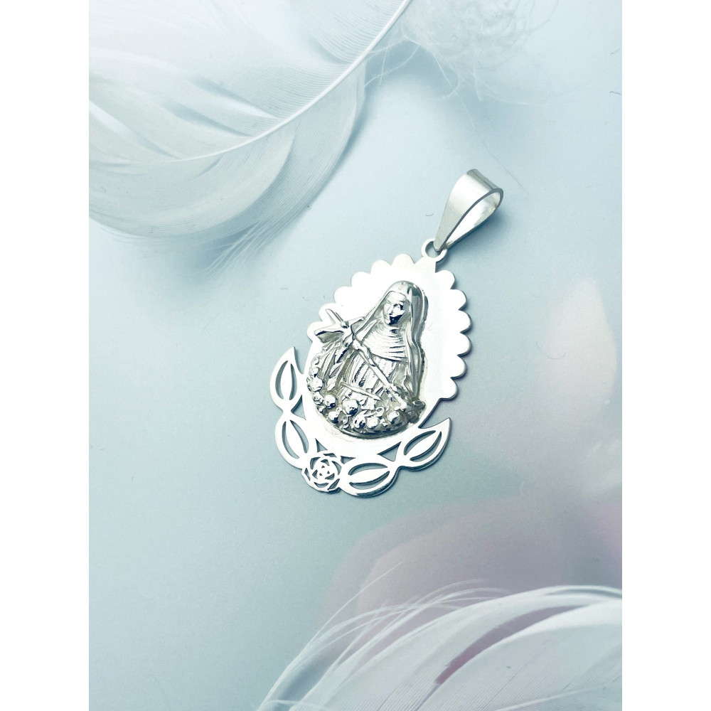 Silber Anhänger Madonna Maria Erstkommunion 925er