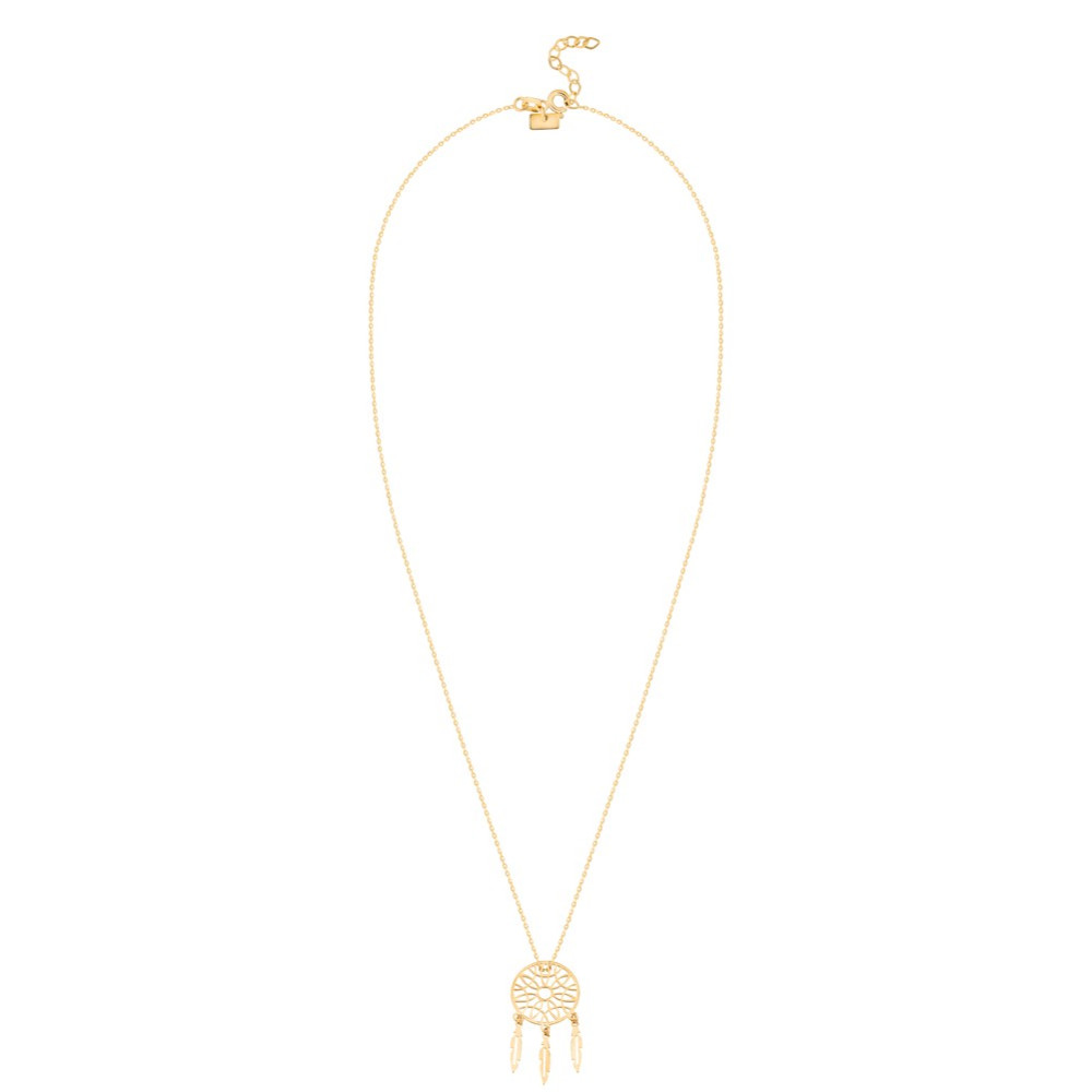 Złoty naszyjnik łapacz snów