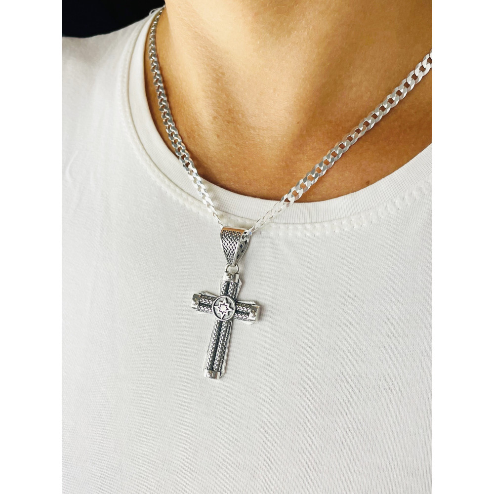 Silber Anhänger Kreuz  Erstkommunion Taufe