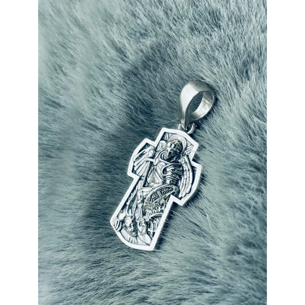 Erzengel Silber Anhänger Kreuz  Erstkommunion Taufe