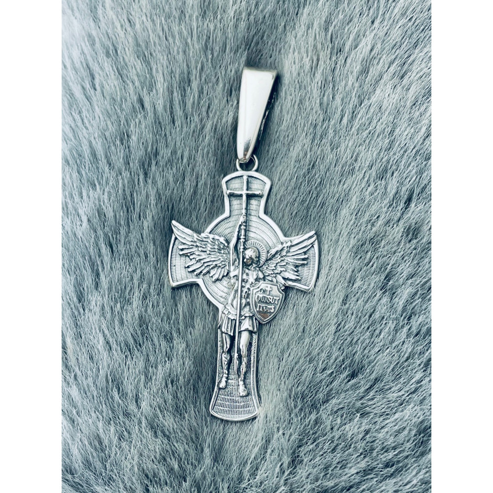 Erzengel Silber Anhänger Kreuz  Erstkommunion Taufe