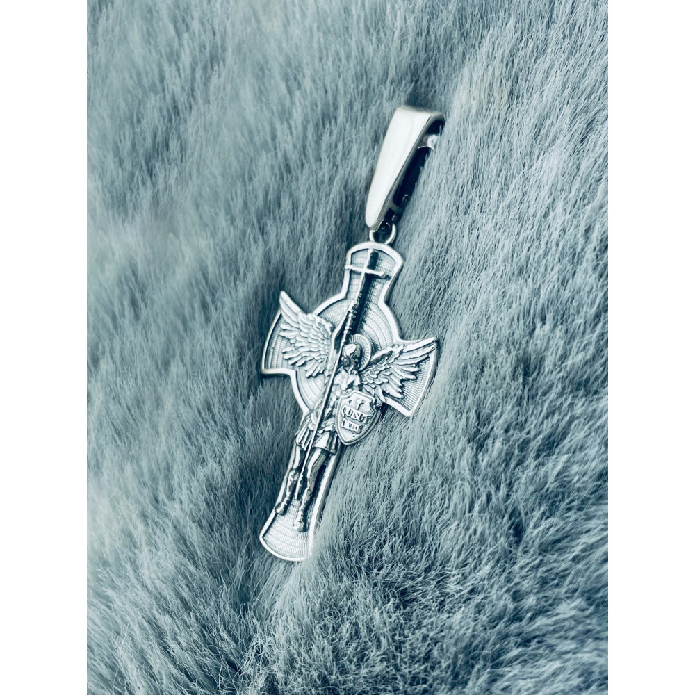 Erzengel Silber Anhänger Kreuz  Erstkommunion Taufe
