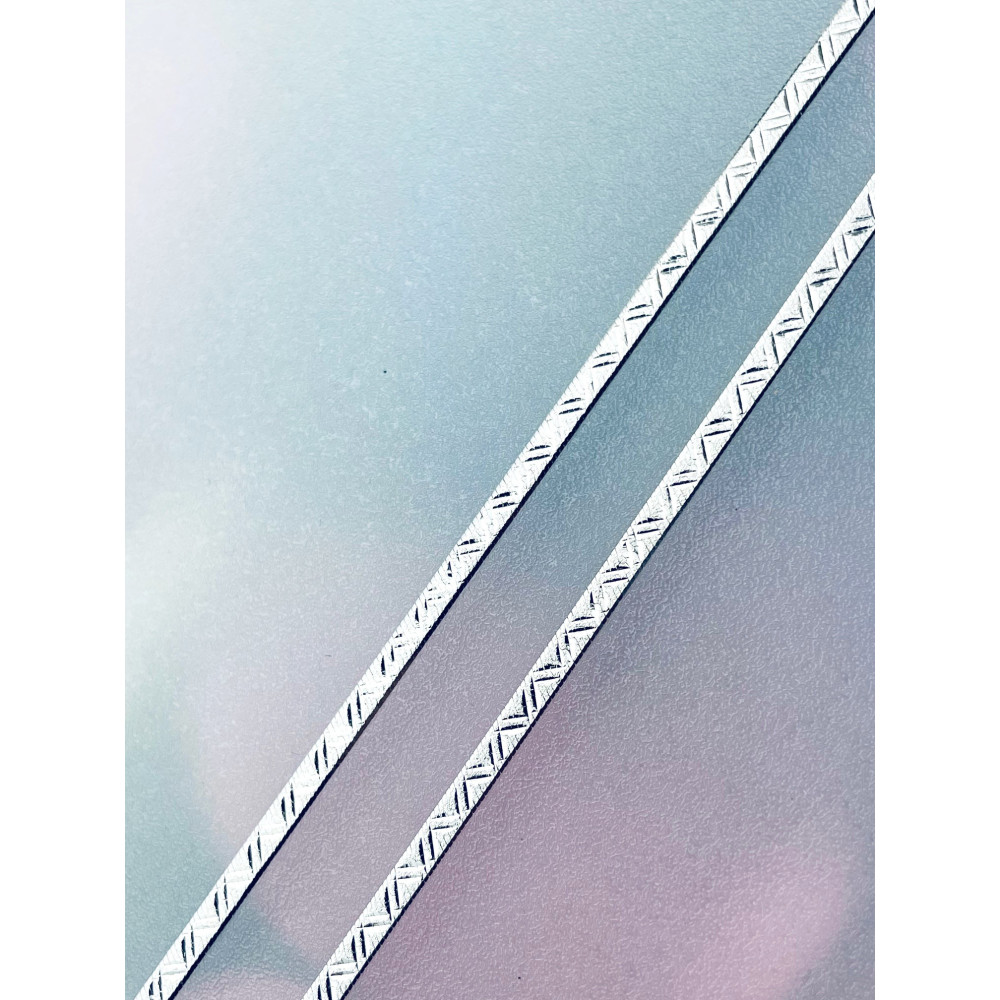 925 Silber Farbbandkette Halskette Collier