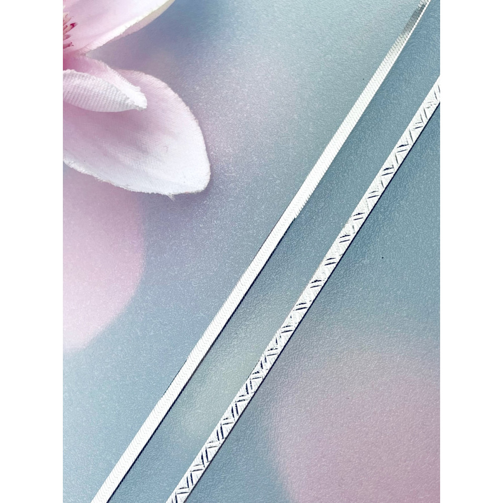 925 Silber Farbbandkette Halskette Collier