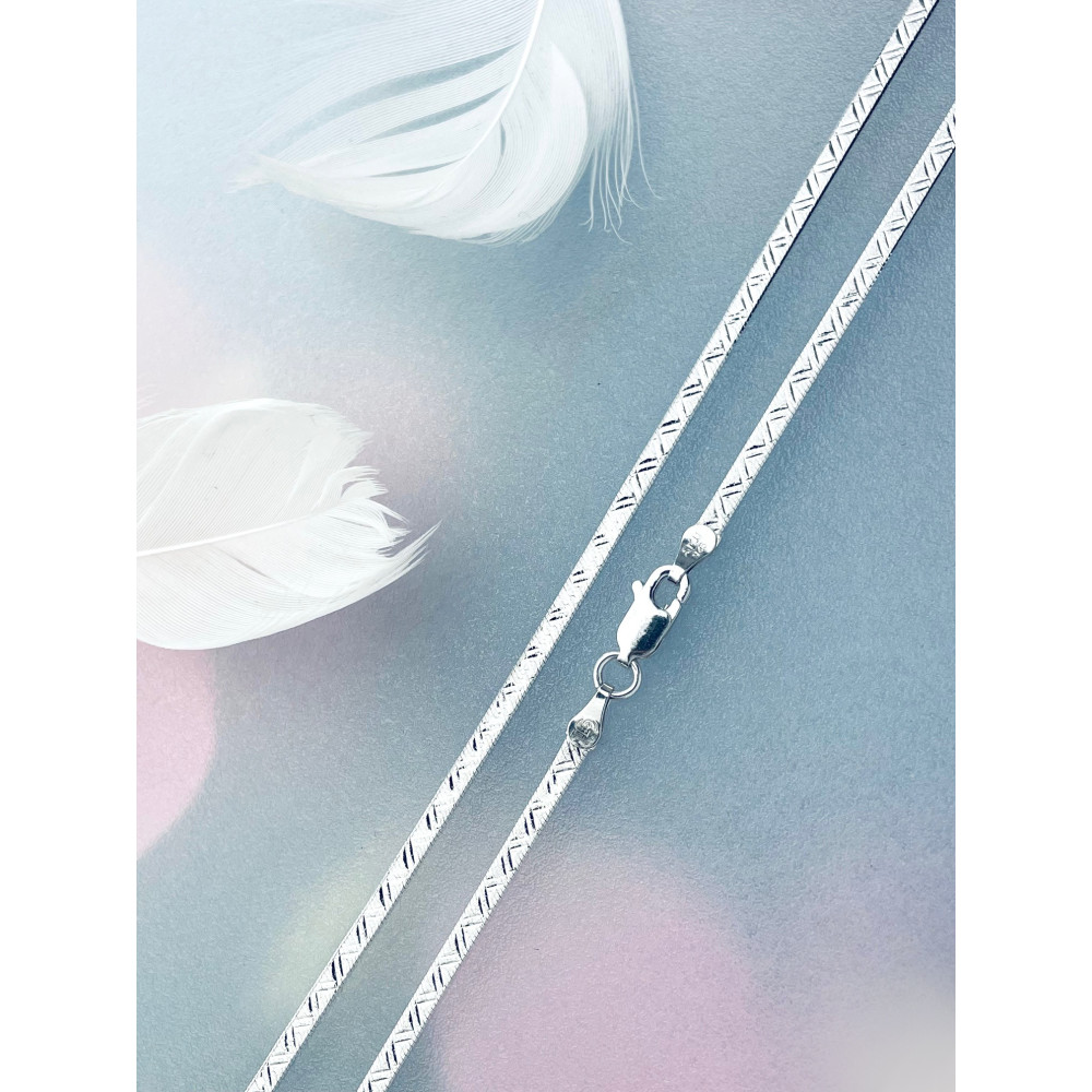 925 Silber Farbbandkette Halskette Collier