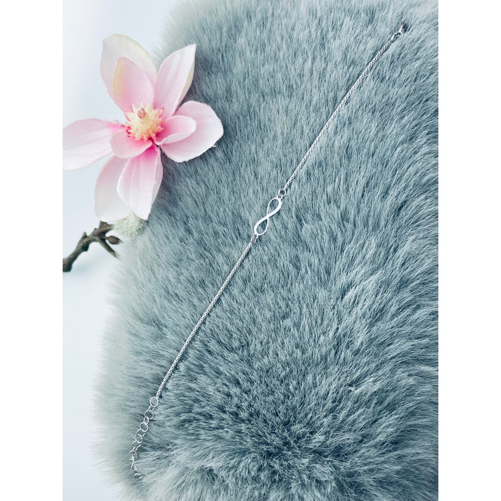 copy of Złota bransoletka celebrytka serce nieskończoność