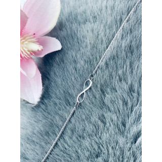 Złota bransoletka celebrytka serce nieskończoność