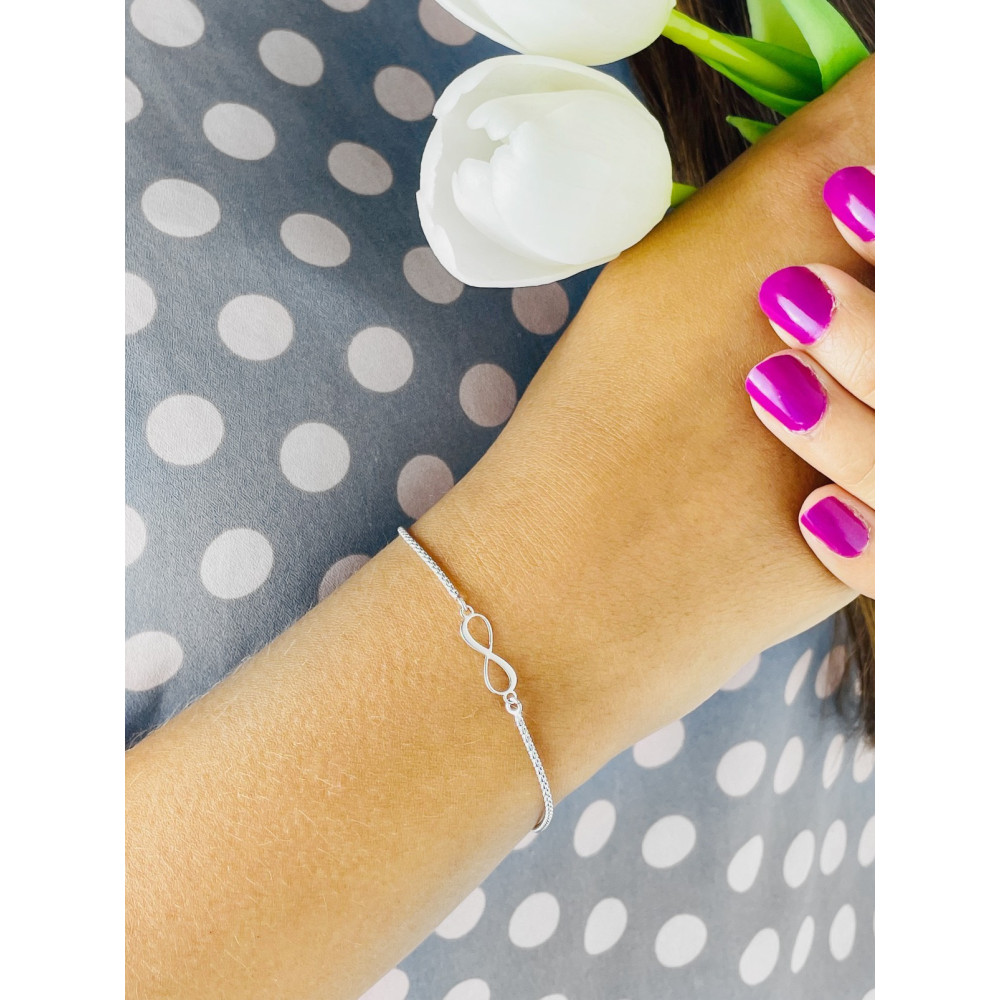 Infinity Armband 925 Silber Damen Kinder