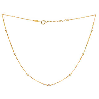 Złoty naszyjnik celebrytka