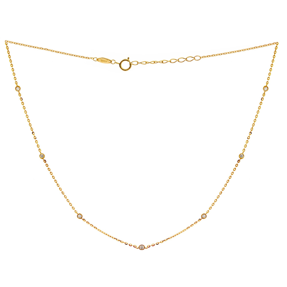 Złoty naszyjnik celebrytka