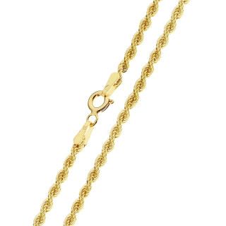 Goldkette Halskette Kordelkette Kord Kette Collier Rope Gelbgold 585er 14KT