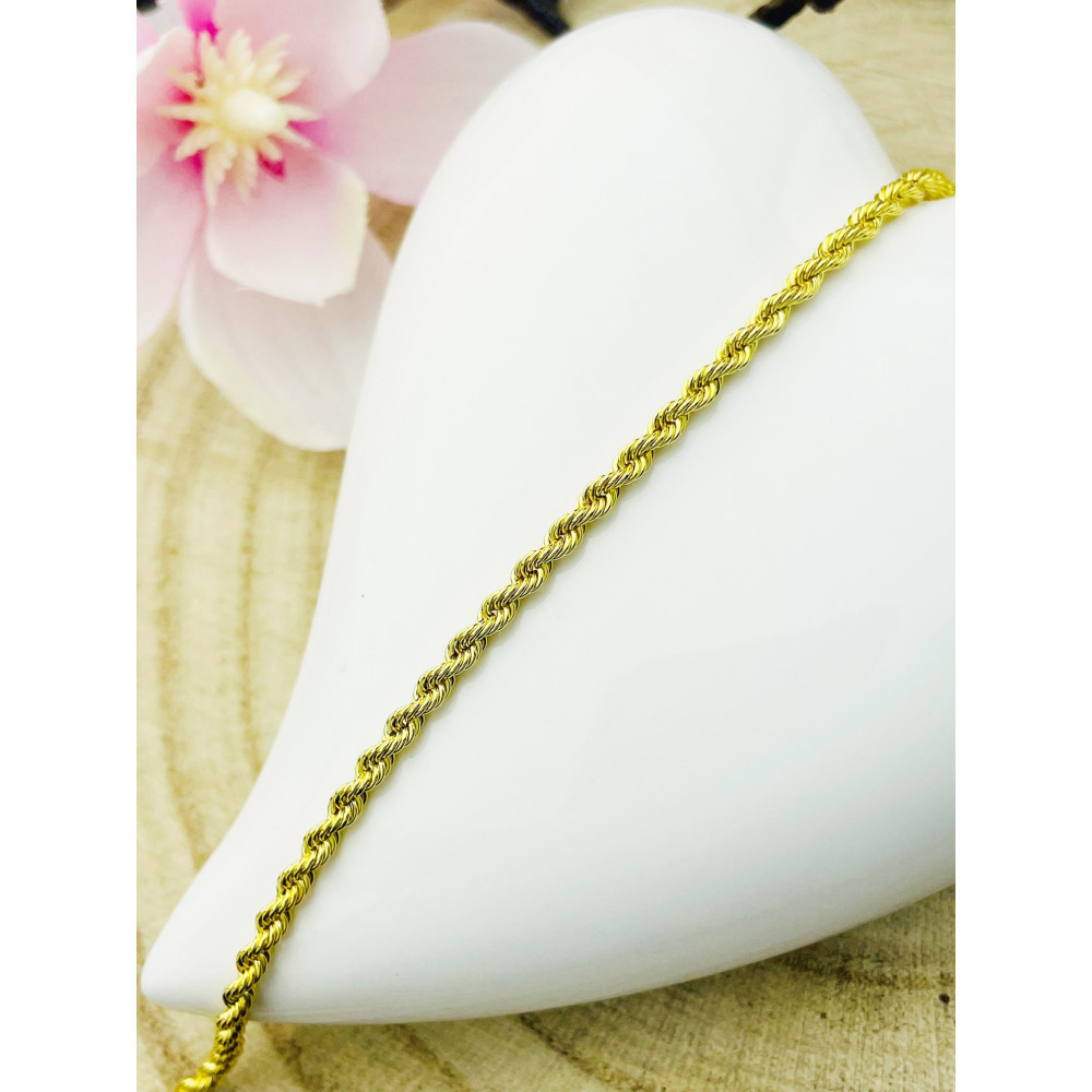 Diamondi Damen Goldarmband Rope Armbänder Kord Magic