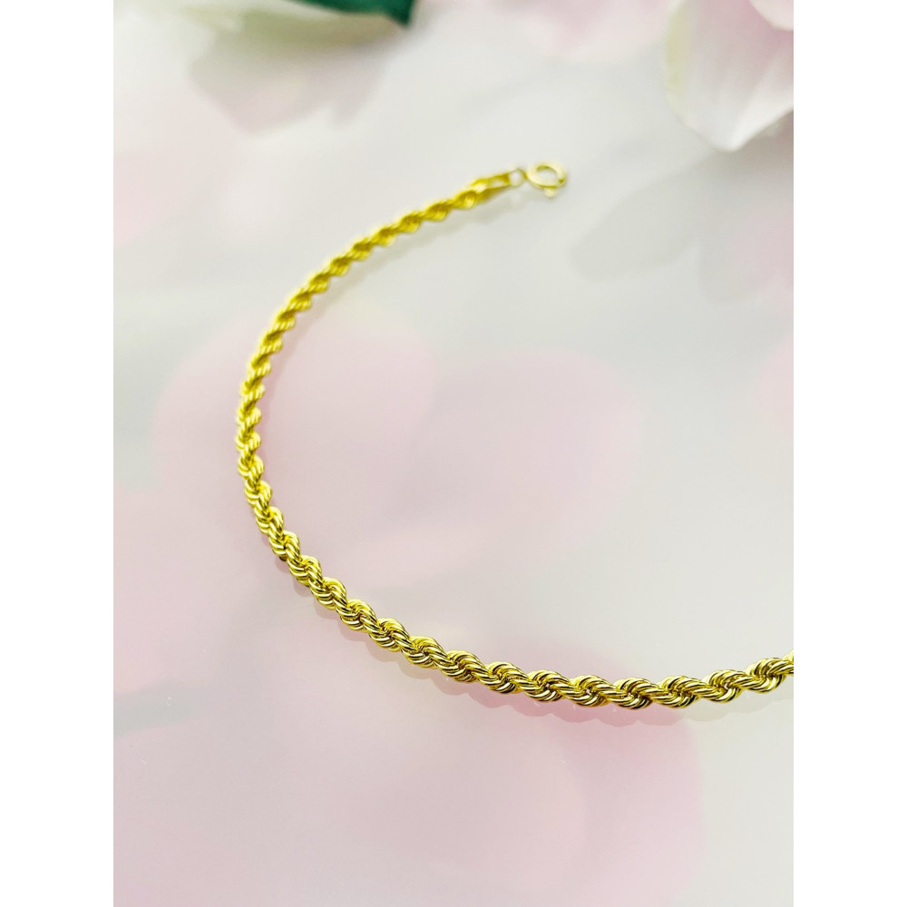 Diamondi Damen Goldarmband Rope Armbänder Kord Magic