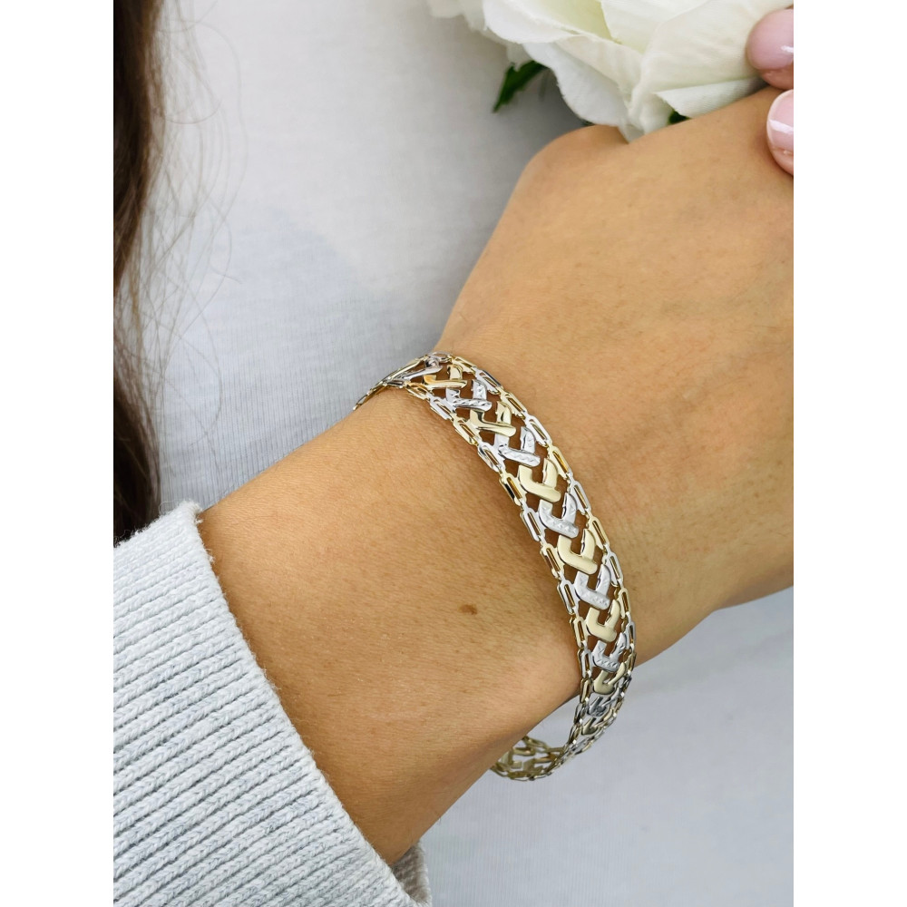 Damen Goldarmband Armband Armkette Gelbgold 375er