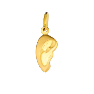 Anhänger Madonna Maria Kettenanhänger Gelbgold Goldanhänger Erstkommunion Taufe 585er 14KT