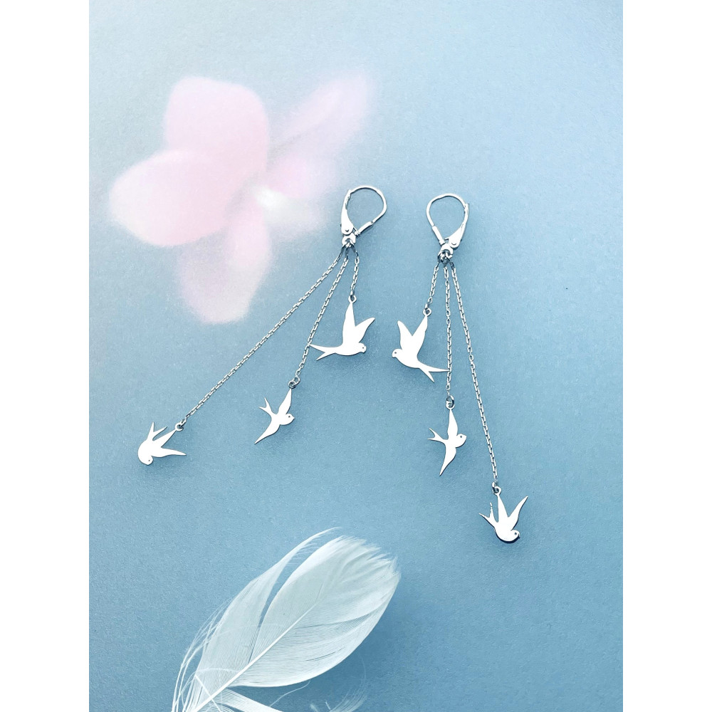 copy of Złote kolczyki przecinki z cyrkoniami