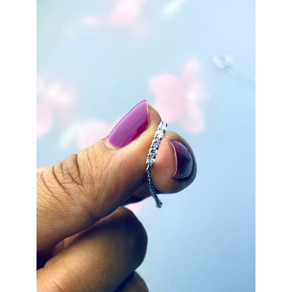 925 Silber mit Zirkonia Ohrringe Kreis und Kette