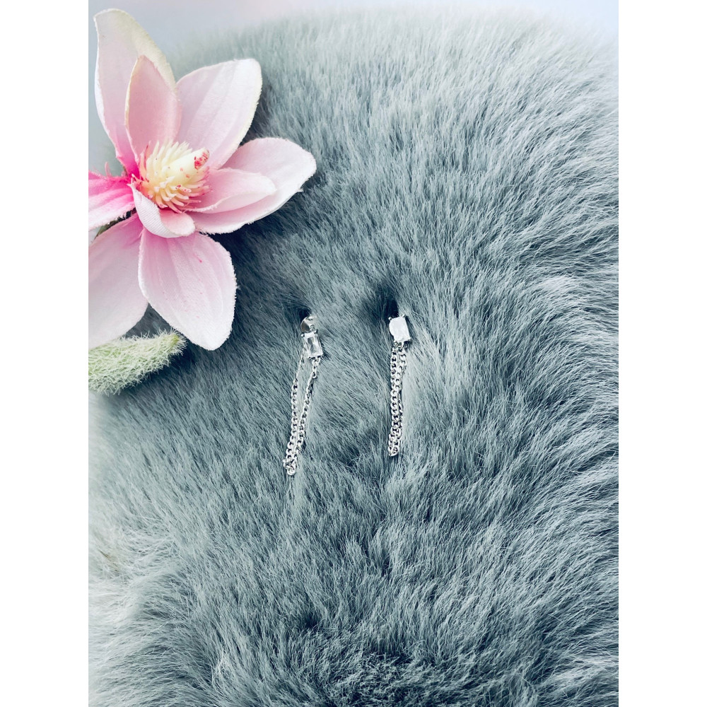 925 Silber mit Zirkonia Ohrringe