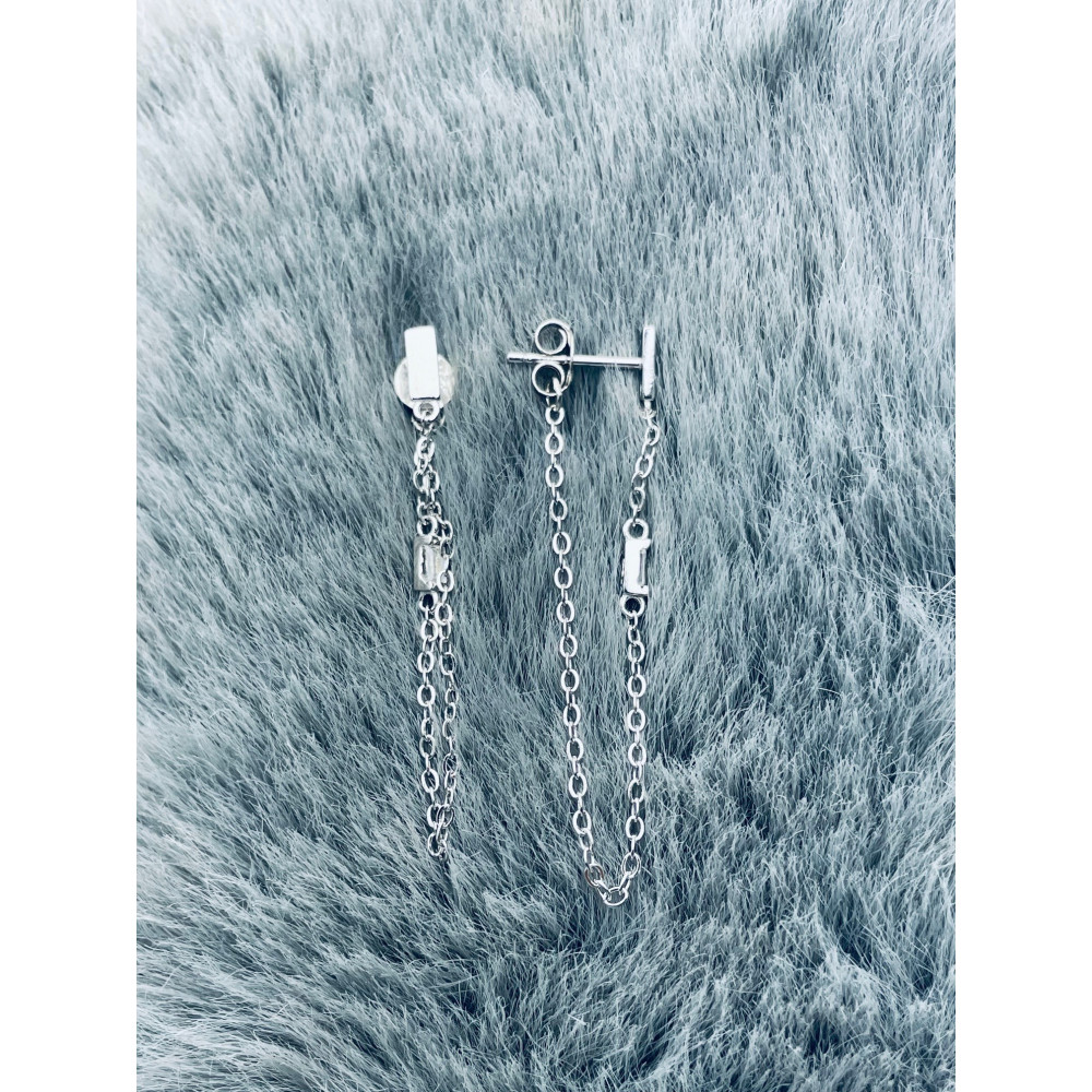 925 Silber mit Zirkonia Ohrringe