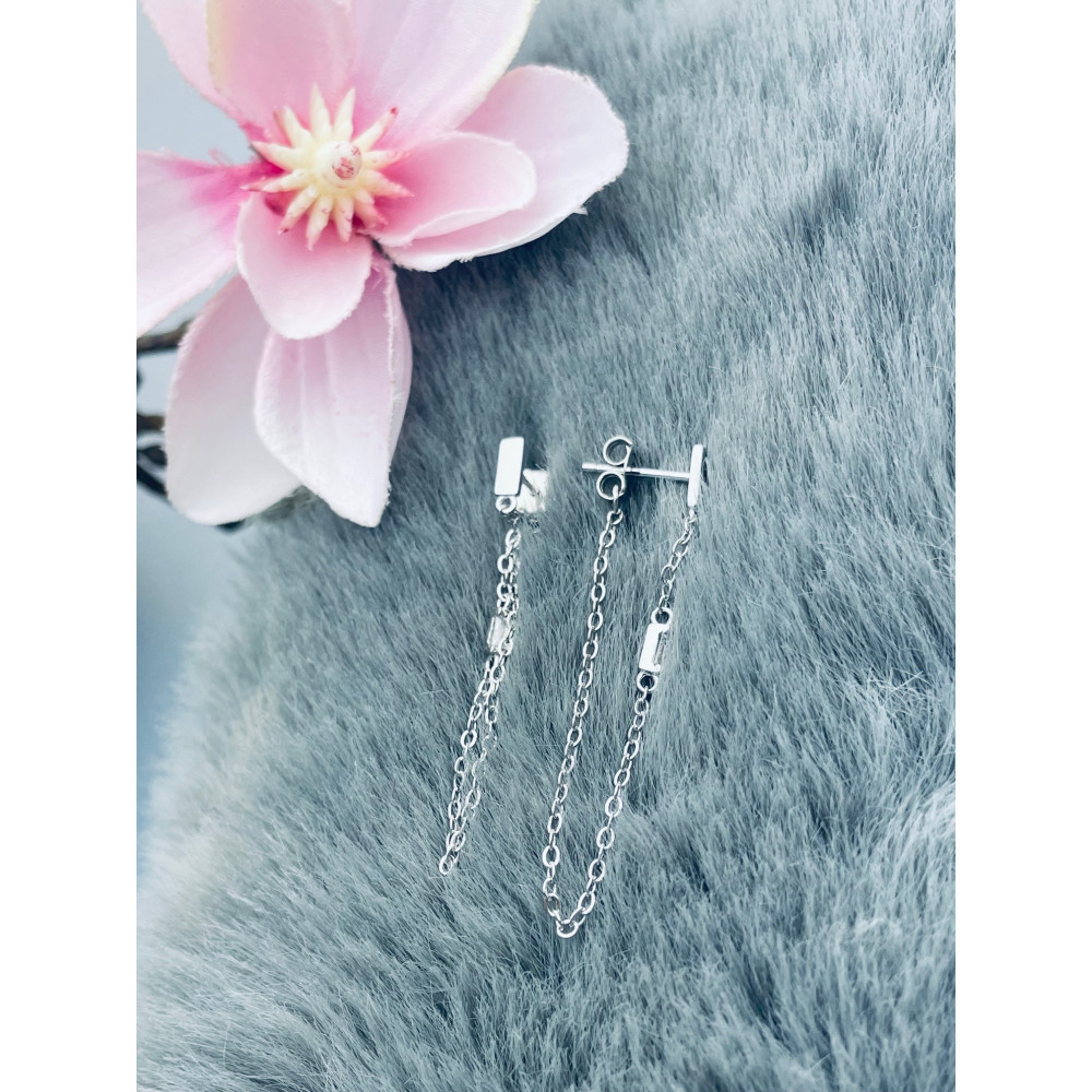 925 Silber mit Zirkonia Ohrringe