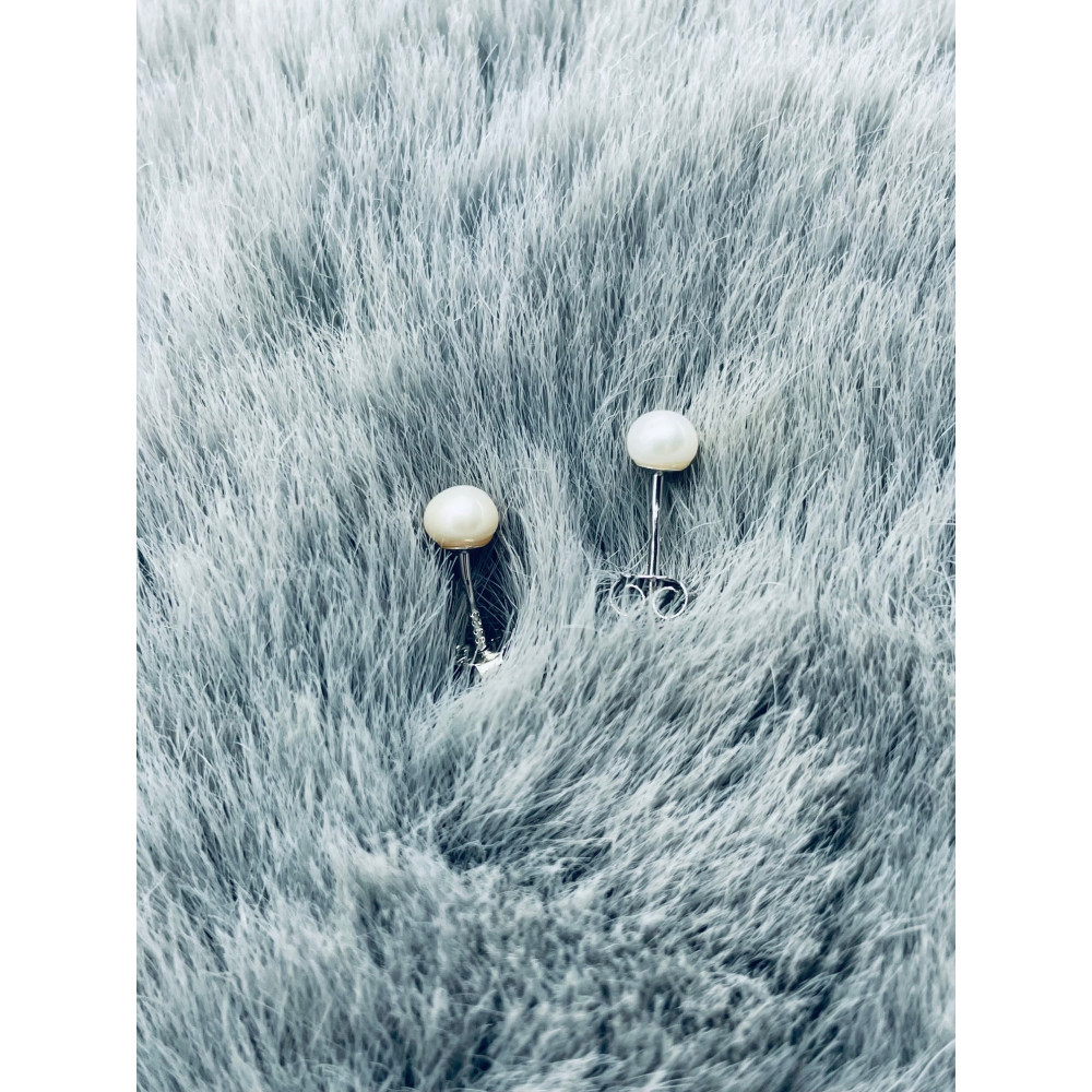 925 Silber mit Perlen Ohrringe